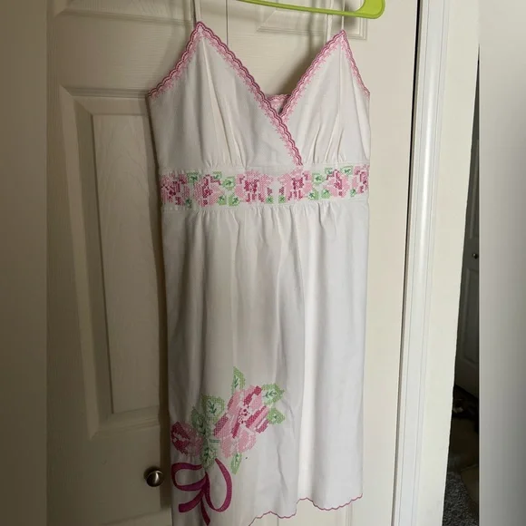 Lilly Pulitzer White Rose Dress (Vintage) 🎀 - Picture 2 of 7